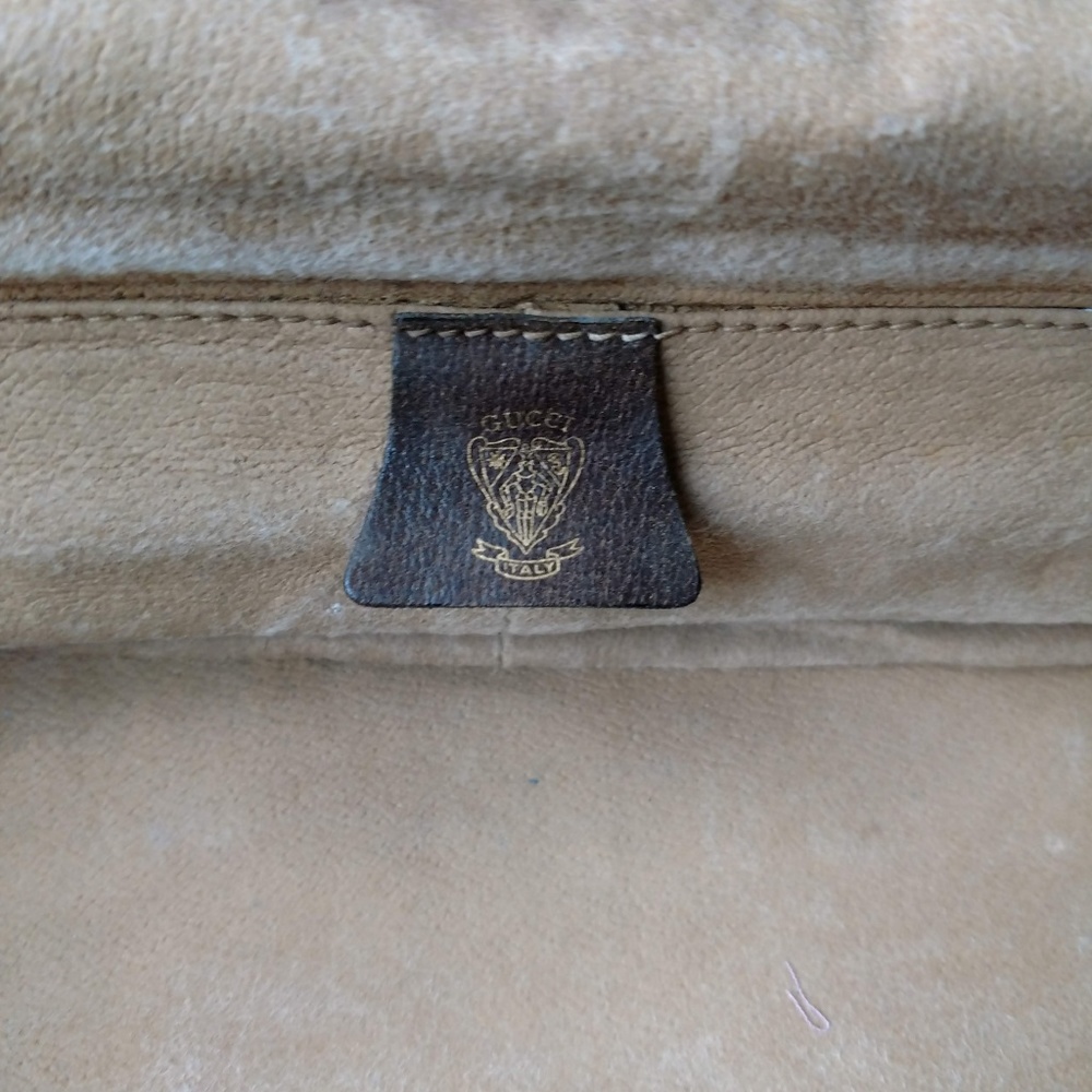 Brown Unisex Vintage Gucci Toiletry Travel Case - Picture 3 of 8